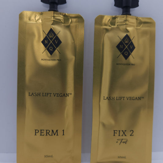 VEGAN LASHLIFT LOTION DUO BAGS NOVOQUEEN PRO 2 X 7 ML